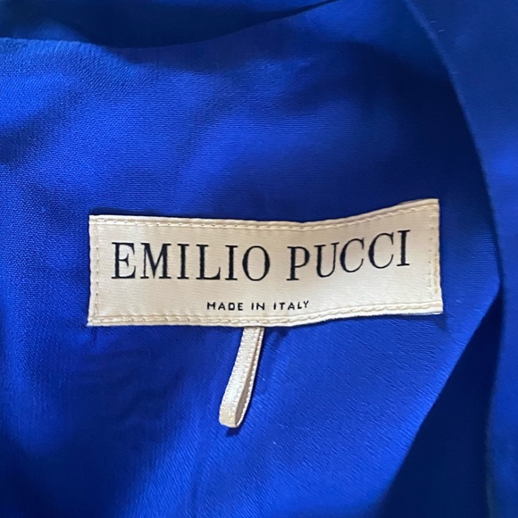 Gorgeous Emilio Pucci Shift Dress in Blue and Green Shell Print - Picture 6 of 6